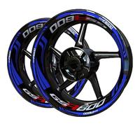 SYMWBD Autocollants Réfléchissants pour Jantes De Moto pour Suzuki GSR600 GSR 600 Gsr600 GSR 600 Autocollant pour Moyeu De Roue Autocollant De Roue Autocollants pour Jantes(Couleur 6)