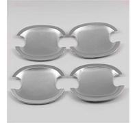 SYMWBD Couvercle Cache De Poignée Porte Extérieure Pour Voiture Pour VW Pour Jetta MK5 Pour Golf Pour Plus GTI 2006-2010 Garniture Cuvettes Coque Housses Poignée Porte Voiture(Argent 3)
