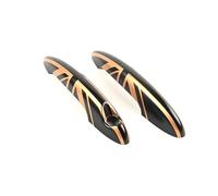 SYMWBD Couvercle Enjoliveurs De Poignées Porte Pour MINI Pour Cooper S JCW R61 Extérieur Avant Ou Arrière Style Auto Autocollant Décoratif Housses Poignée Porte Voiture(Couleur 7,Arrière)