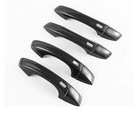 SYMWBD Couvercle Garniture De Poignée Porte Extérieure Pour Seat Pour Ateca 2017-2021 Décoration Coque Protection 2018 2019 2020 Housses Poignée Porte Voiture(Noir 1)