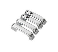 SYMWBD Couvercle Garniture De Poignée Porte Pour Ford Pour F-150 Pour F150 (2015-2020) Décoration Extérieure Chrome Housses Poignée Porte Voiture(Argent)