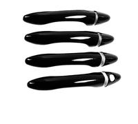 SYMWBD Couvercle Garniture De Poignée Porte Pour Kia Pour Sportage SL 2011-2016 Extérieur Côté Cache-poignée Argent Brillant Noir Housses Poignée Porte Voiture(Couleur 3)