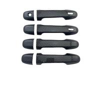 SYMWBD Couvercle Garniture De Poignée Porte Pour Subaru Pour Ascent 2019-2024 Cache-poignées Extérieures Chrome Aspect Fibre Carbone 2020 2021 Housses Poignée Porte Voiture(Couleur 4)