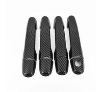 SYMWBD Couvercle Garniture De Poignée Porte Pour Toyota Pour Auris E 150 MK 1 E150 MK1 (2006-2012) Cache-poignées Décoratifs Coque Protection Housses Poignée Porte Voiture(Noir 1)