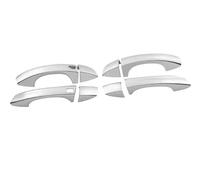 SYMWBD Couvercle Garniture De Poignée Porte Pour VW Pour Golf 6 MK6 2009-2013 Protection Style Autocollant Housses Poignée Porte Voiture(Argent 1)