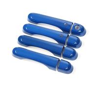 SYMWBD Couvercle Garnitures De Poignées Porte Pour Jeep Pour Renegade 2015+ Avant, Arrière, Extérieur, Côtés Autocollants Housses Poignée Porte Voiture(Bleu 1)