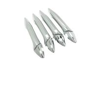 SYMWBD Couvercle Garnitures Poignées Porte Pour Hyundai Pour Elantra Pour Verna 2012-2016 Cache-poignées Extérieures Aspect Fibre Carbone Argent Chromé Housses Poignée Porte Voiture(Couleur 1)