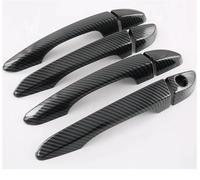 SYMWBD Couvercle Housse De Poignée Porte Extérieure Pour Hyundai Pour Tucson (conduite À Droite) 2015-2020 Garniture Décorative Housses Poignée Porte Voiture(Noir 1)