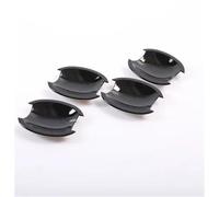 SYMWBD Couvercle Housse De Poignée Porte Extérieure Pour Nissan Pour March, Pour Micra K12 Pour Tiida C11 (2003-2010) Décoration Garnitures Coques Housses Poignée Porte Voiture(Noir 3)