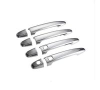 SYMWBD Couvercle Housse De Poignée Porte Extérieure Pour Toyota Pour Highlander Pour Kluger XU40 (2008-2013) Décoration Garniture Protection Housses Poignée Porte Voiture(Argent 4)