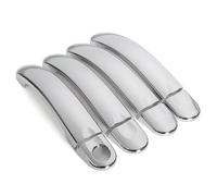 SYMWBD Couvercle Housse Poignée Porte Extérieure Pour VW Pour Transporter T5 (2003-2015) Pour Multivan Pour California Pour Caravelle (3 Ou 4 Portes) Housses Poignée Porte Voiture(Argent 2)