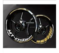 SYMWBD d'autocollants pour Jantes Autocollants Réfléchissants pour Jantes De Moto pour Yamaha MT09 SP MT-09 MT 09 Autocollants Réfléchissants pour Jantes De Moto Ensemble Jantes Stickers(Couleur 7)