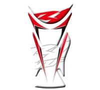 SYMWBD réservoir Autocollant Autocollant De Protection De Réservoir pour Moto pour Yamaha YZF-R1 YZFR1 YZF R1 2007-2008 Résistant À La Décoloration Protection réservoir Moto(Ensemble 3)