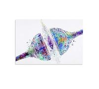 Synapse Recepteur Cerveau Cellule Nerve Science Art Poster Anatomie Aquarelle Neuroscience Neurologie Médicale Biologie Art Toile Poster Art Mural Impression Moderne Famille Chambre Décor Posters 16