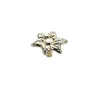 SynapSYA Boutons De Tiroir un Seul Trou 1 poignée créative en alliage de zinc for meubles, branches d'arbre, feuilles, fleurs, à un trou for portes garde-robe, tiroirs(Color 7)