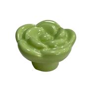 SynapSYA Boutons De Tiroir un Seul Trou 1x Boutons en céramique de couleur verte for commode, tiroir, armoire, poignée, mignon, bouton placard cuisine, quincaillerie meubles(Color 9)