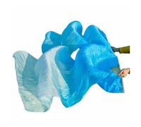 SynapSYA Fan Veil Danse du Ventre Belly Dance 1 Paire d'éventails de Danse du Ventre Faits à la Main for Femmes(Color 16,M-150cm-90cm)