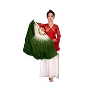 SynapSYA Fan Veil Danse du Ventre Belly Dance Voiles éventails Double Face for Femmes, for la Danse du Ventre, Deux Couches, Accessoires de, 1 Paire/2 pièces(Color 5,31cm-10cm)