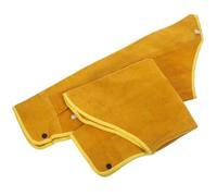 SynapSYA Manchons à Souder en Cuir pour Hommes 1 paire de surmanches protection for soudeur, en cuir vachette ignifugé, résistant à la chaleur et durable