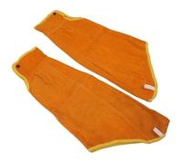SynapSYA Manchons à Souder en Cuir pour Hommes Bras de soudeur avec manchons protection en cuir ignifugés for poêle à bois et feu camp