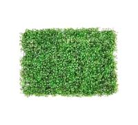 SynapSYA Panneaux Muraux De Gazon Artificiel Panneau de buis Artificiel UV 4 pièces Panneaux muraux de haie de buis Mur de Toile de Fond en Gazon Artificiel 24 x 16 po Mur d'herbe Verte de 4 cm