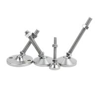 SynapSYA Pied Reglable Pied réglable Universel Robuste M16 M20 M24, Support de Pied/Sabot, réglage mécanique du Joint(D100xM24x150)