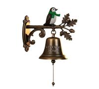 SynapSYA Sonnette Vintage pour Jardin Sonnette d'extérieur rétro rustique vintage en fonte, grande sonnette murale décorative for maison de ferme(Color 4)