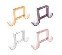 SynapSYA Support Tringle Rideaux Window Hardware Curtain Rod Holders Double Bracket Heavy Duty Aluminum Alloy Ceiling Mount Holder for(Color7)