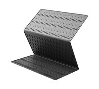 SynapSYA Tapis égouttoir à Vaisselle Tapis d'égouttage Pliable en Silicone imperméable for casseroles et Vaisselle de Cuisine(Black)