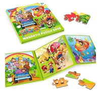 SYNARRY Puzzle Magnetique Enfant 3 4 5 Ans, Jeux Voiture Enfant Voyage