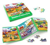 SYNARRY Puzzle Transport Magnetique Enfants 2 3 4 5 Ans, 36 Piéces de Puzzle Voyage, Jouet pour Garçon Fille Avion Voiture Enfant 3 à 8 Ans