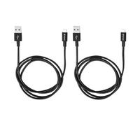 Sync and Charge - Câble USB - USB (M) pour Micro-USB de type B (M) - 1 m - noir (pack de 2)