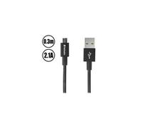 Sync and Charge - Câble USB - USB (M) pour Micro-USB de type B (M) - 30 cm - noir