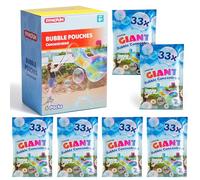 SYNCFUN 6 Paquets Recharge Bulles de Savon concentrée pour Bulles géantes (jusqu'à 4,5 gallons), 6 sachets de Solution pour Machine à Bulles, Baguettes, souffleur, Pâques, activité de Plein air