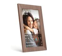 SyncGo Calendrier numérique Wi-Fi intelligent 10,1" (grain de bois) - Affiche vos photos, synchronisation Wi-Fi avec Google Calendrier, grand angle HD View
