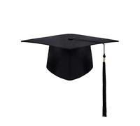 Synchain Toque Chapeau Diplome d'étudiant Bachelor Chapeau Docteur Baccalauréat avec Pendentif pour la Remise de Diplôme - Lycée Cérémonie de Remise Unisexe