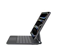 Synchro Bands Clavier magique pour iPad Pro 13" (M4) 2024, étui magnétique facile à régler avec clavier, pavé tactile intégré, rétroéclairé (noir, Pro 13 (M4))