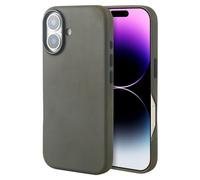 Synchro Bands Étui en cuir compatible avec iPhone 17 - Étui en cuir Crazy Horse compatible avec MagSafe, cuir de vache pleine fleur vintage, housse de protection fine avec doublure en microfibre - 6,3