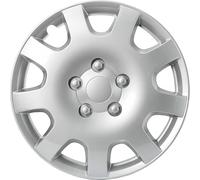 SYNCHRO Enjoliveur Malaga 15'' - Boîte de 4, ABS, Argent