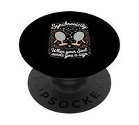 Synchronicité Lorsque Votre âme Vous envoie Un Signe de découverte de soi PopSockets PopGrip Adhésif