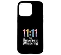 Synchronicité « L'univers chuchote » Numérologie 11:11 Coque pour iPhone 15 Pro Max