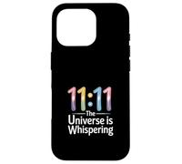 Synchronicité « L'univers chuchote » Numérologie 11:11 Coque pour iPhone 16 Pro