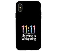 Synchronicité « L'univers chuchote » Numérologie 11:11 Coque pour iPhone X/XS