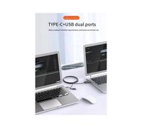 Synchronisation des Données Liaison Souris Clavier Partage Lien USB3.0+Type-C PC Vers PC Réseau Transfert Direct de Fichiers Pont Câble de Copie