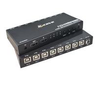 Synchroniseur Informatique 4/8 Ports - Contrôleur De Synchronisation Clavier/souris USB, Commutateur/distributeur KVM, Synchroniseur De Manettes De Jeu DNF Multi-ouvert, Plug And Play(8 Port)