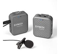 SYNCO Lavalier G1(A1) Microphone sans Fil 2,4 GHz avec Microphone sans Fil jusqu'à 70 m, Surveillance Audio 1 transmetteur 1 récepteur pour Appareil Photo, Smartphone, Ordinateur Portable