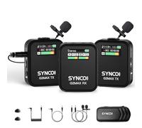 SYNCO Micro Cravate sans Fil, G2(A2) Max 2.4G Double Émetteur 24 Heures d'Enregistrement 656FT 8GB Stockage pour Vlog Stream Youtube pour DSLR Téléphone Ordinateur Portable