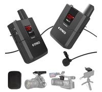 SYNCO Micro Cravate sans Fil système, Wmic T1 UHF Microphone avec émetteur récepteur 16 canaux, pour caméra Caméscope Smartphone iPhone