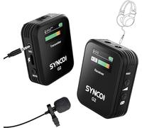 SYNCO Microphone Lavalier Sans Fil G2 A1 2,4 GHz Professionnel pour Appareil Photo Reflex, Caméscope et Smartphone
