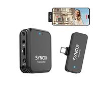 SYNCO Microphone Smartphone sans Fil, G1T (Type-C) 2.4GHz Micro Cravate Wireless avec 1*Émetteur & 1*Récepteur pour Phone Android & Appareils Type-C, Vlog, Microphone-Cravate-Smartphone-sans-Fil